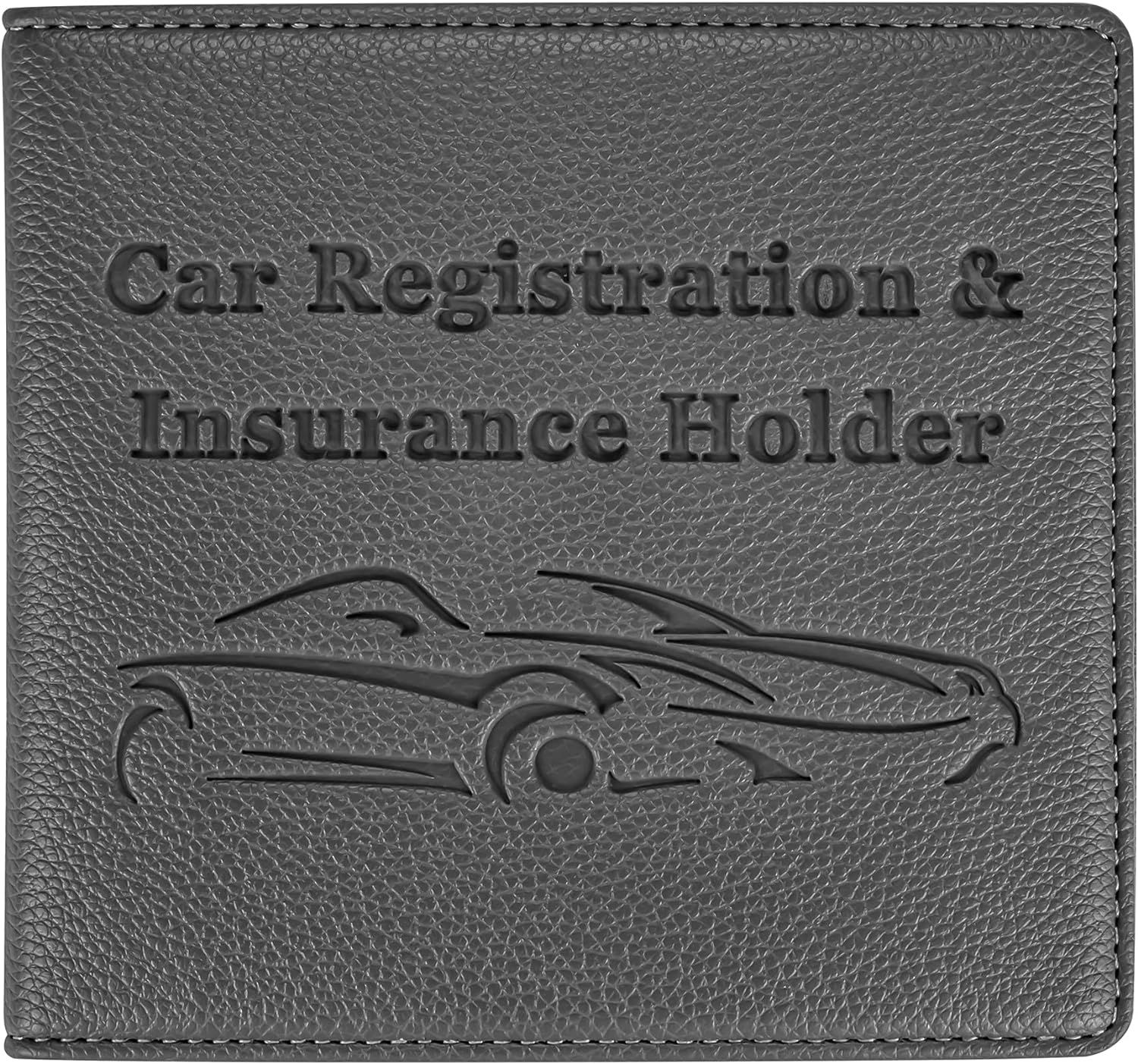 New Fashion Kingdom Car Registration and Insurance Holder, Premium PU Leather Vehicle Glove Box C... | Amazon (US)