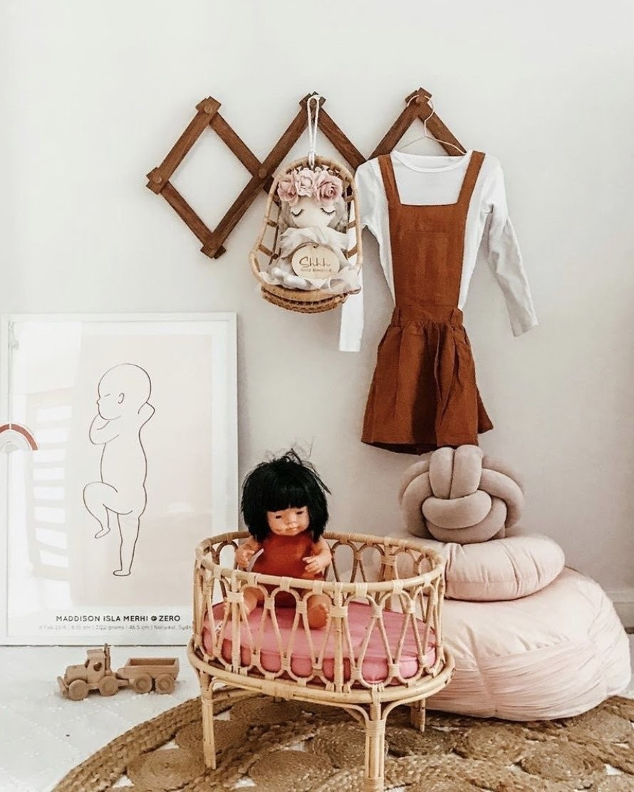 Poppie Crib Pink | Bohemian Mama