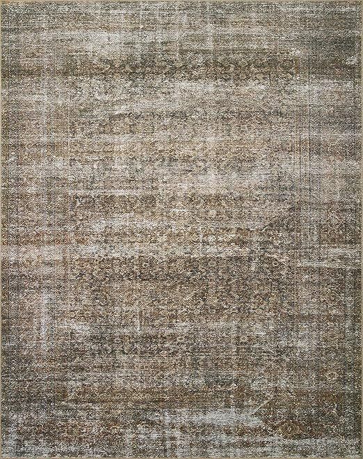 Amber Lewis x Loloi Billie Collection BIL-06 Tobacco / Rust 8'6" x 11'6" Area Rug | Amazon (US)