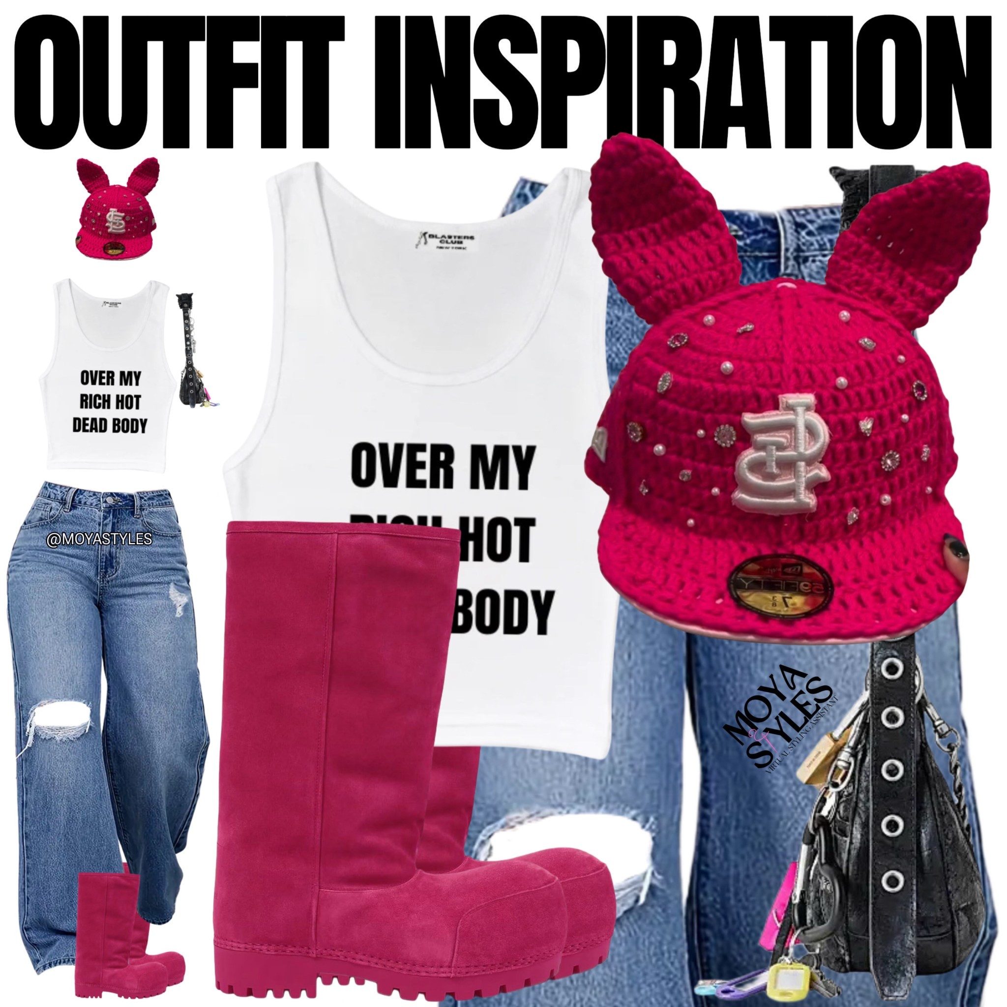 The tank is from Blasters Club & the crochet hat is from AMillionStitches.org 💕

#LTKItBag #LTKShoeCrush #LTKStyleTip