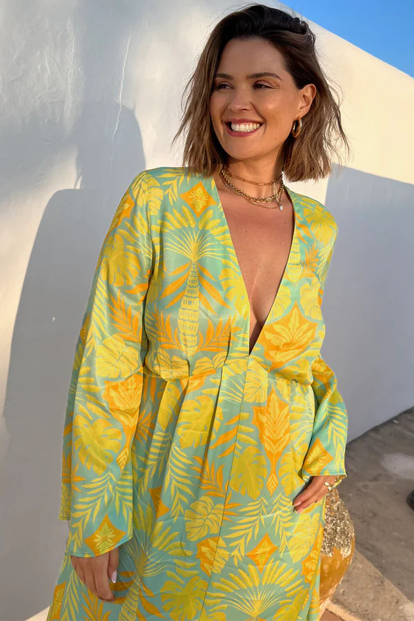 Blue Palm Angie Dress | Never Fully Dressed (UK & IE)