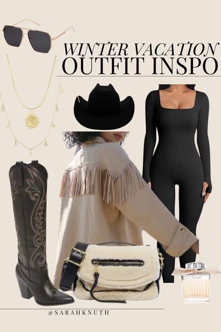Winter outfit, western outfit, vacation outfit

#LTKtravel #LTKSeasonal #LTKfindsunder100