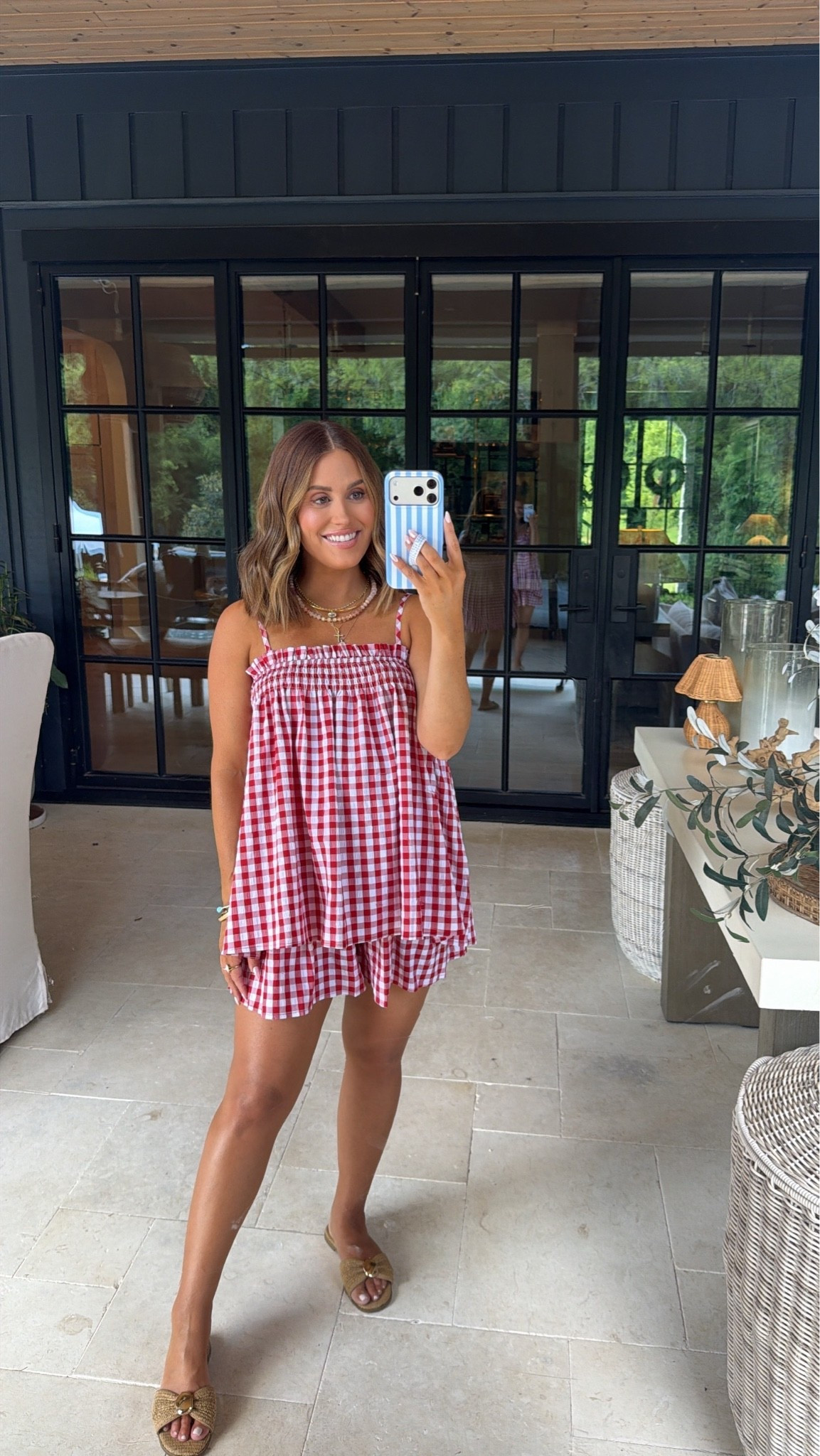Fourth of July Outfit Inspo 🇺🇸✨ || wearing a small in red gingham set from Amazon. Super comfy, lightweight for summertime, and the perfect festive look for the 4th! Currently 25 weeks pregnant & it’s bump friendly. 

Women’s summer outfit || summer maternity outfits || bump friendly summer || mom outfits || women’s fashion || summer ootd || Fourth of July || festive outfits

#LTKBump #LTKSeasonal #LTKootd