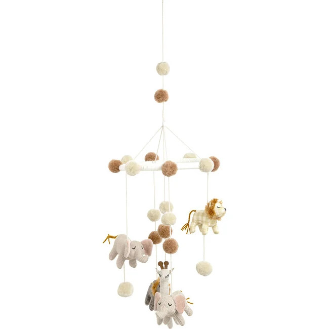 Baby Toys | Kids Toys | Kendi Safari Animal Nursery Ceiling Hanging Decor (White, | Crane Baby from Maisonette | Maisonette