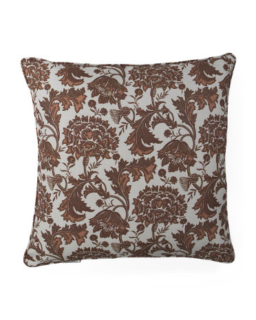 24x24 Jacobean Floral Oversized Feather Filled Pillow | TJ Maxx