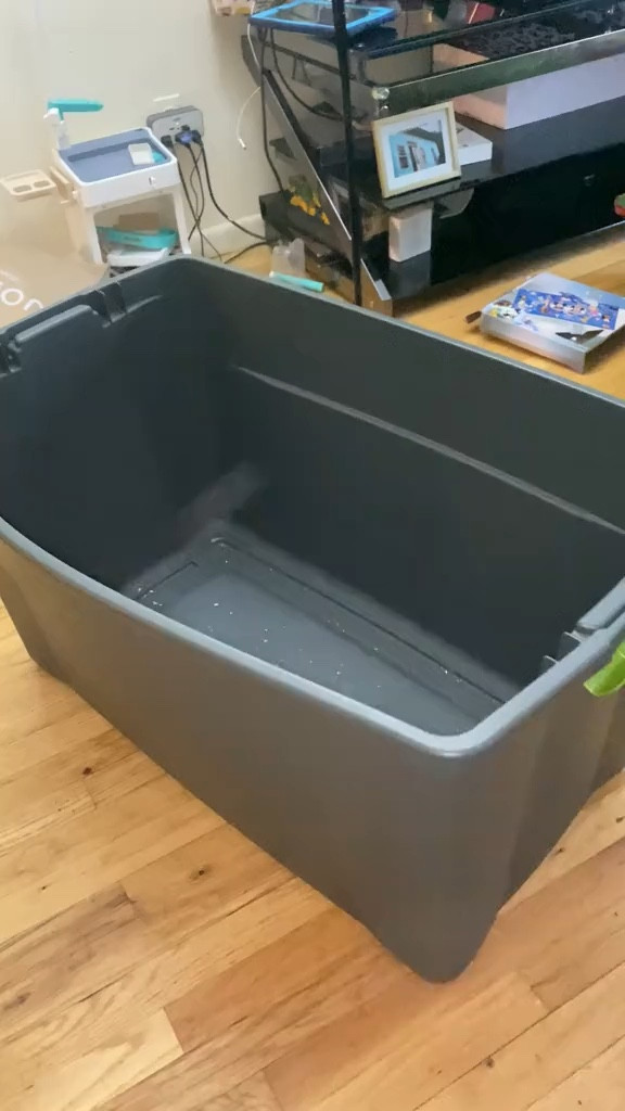 Making holiday clean-up a breeze! 🎄 I stored our Christmas tree neatly in a 45-gallon bin from Target—no more bulky boxes or clutter. Organized and ready for next year! #HolidayStorage #ChristmasTreeHack #TargetFinds #MomLife
