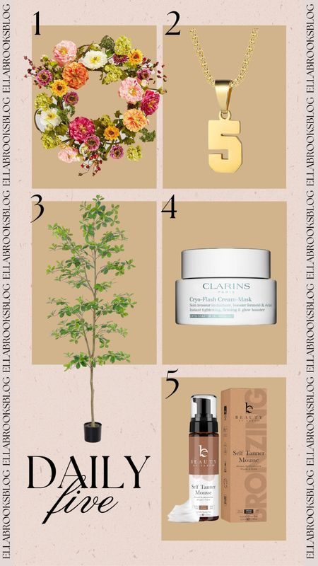 Daily 5✨ Clarins lift and glow face mask on sale today😍 skincare essentials, skincare sale finds, amazon home, amazon decor, amazon home decor, faux olive tree, self tanning mousse 

#LTKsalealert #LTKhome #LTKSeasonal