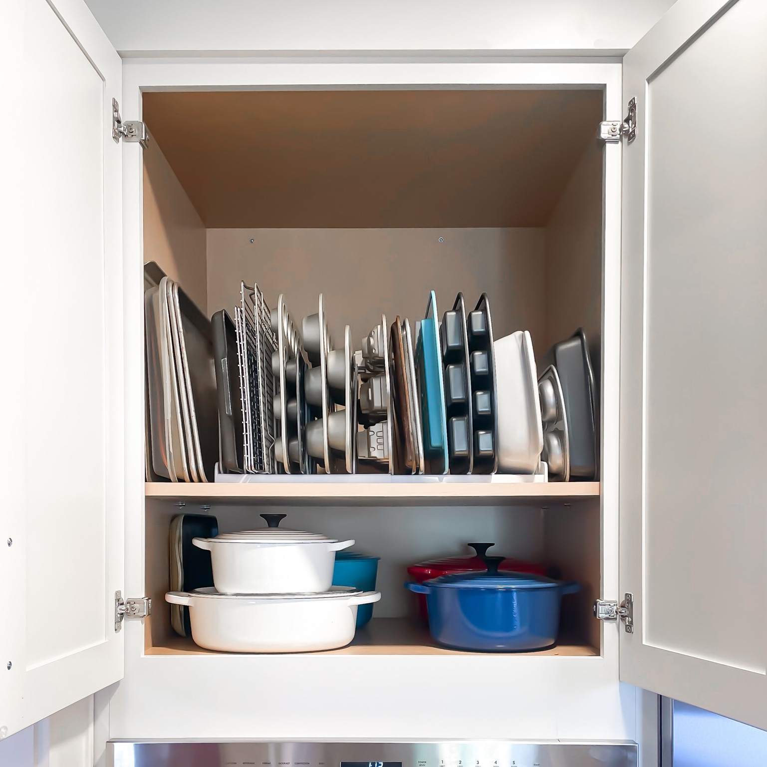 PRO TIP✨

Add ease and function to hard to reach spaces by storing items vertically, instead of stacking.

#LTKhome #LTKfindsunder50