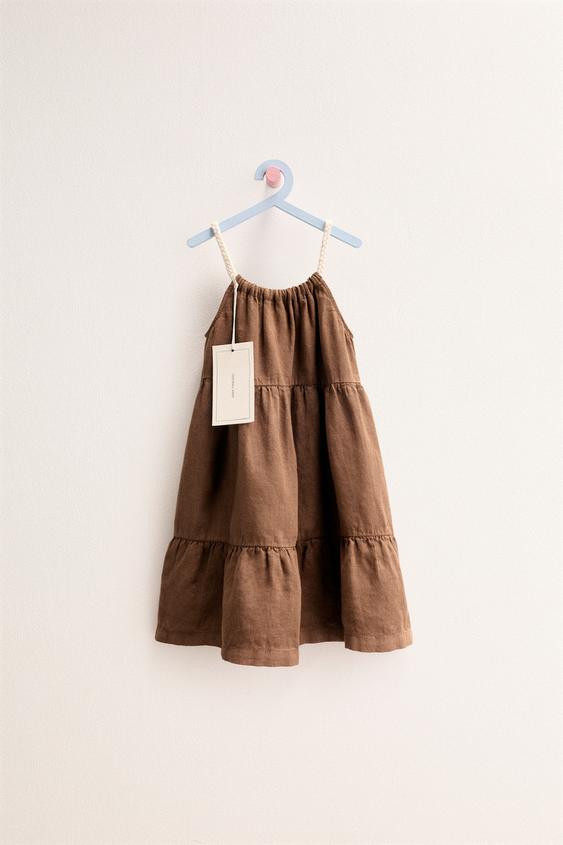 ZARA TIMELESS - 100% LINEN PANEL DRESS | Zara US