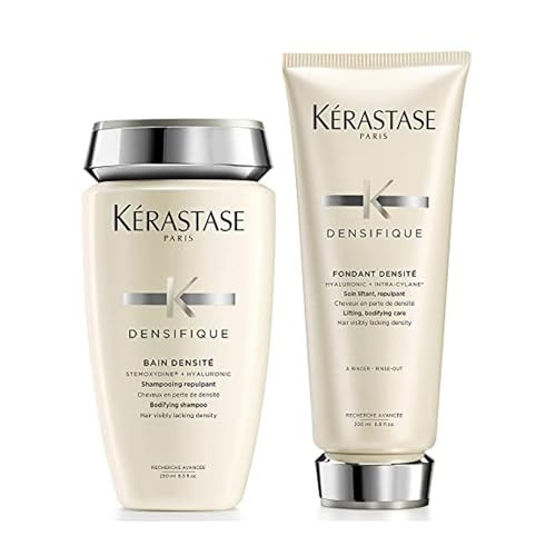 Kerastase Densifique Densité Shampoo & Conditioner Set For Fine, Thin and Thinning Hair - Thickens, Strengthens, Removes Build-Up and Adds Shine With Hyaluronic Acid | Amazon (US)
