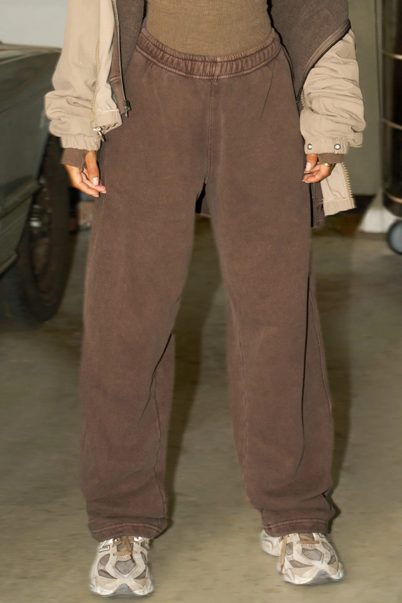 Oversized Straight Leg Jogger - Cedar French Terry | Joah Brown