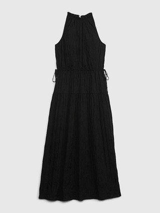Satin High Neck Midi Dress | Gap (CA)