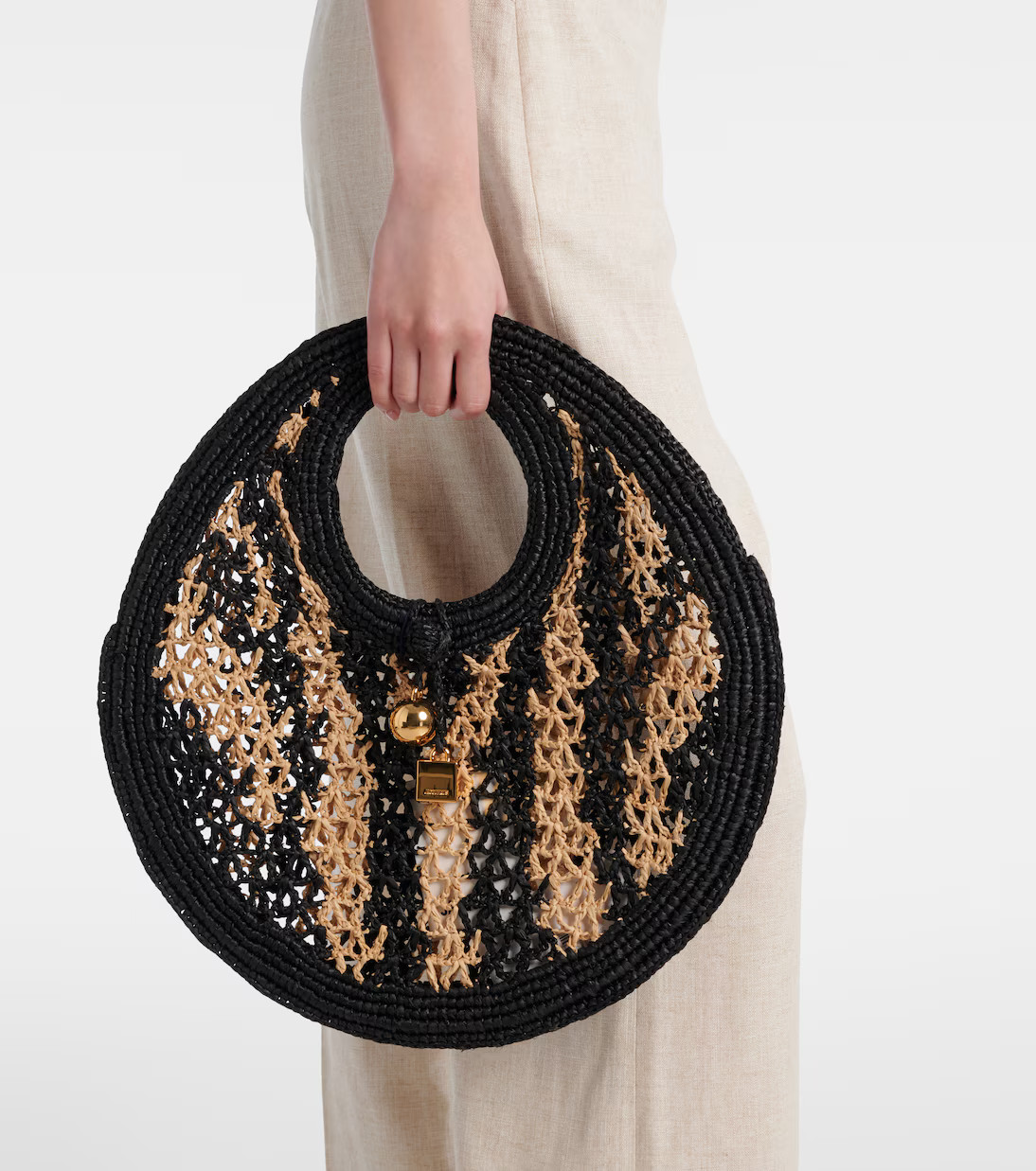 Spiaggia Small raffia shoulder bag | Mytheresa (US/CA)