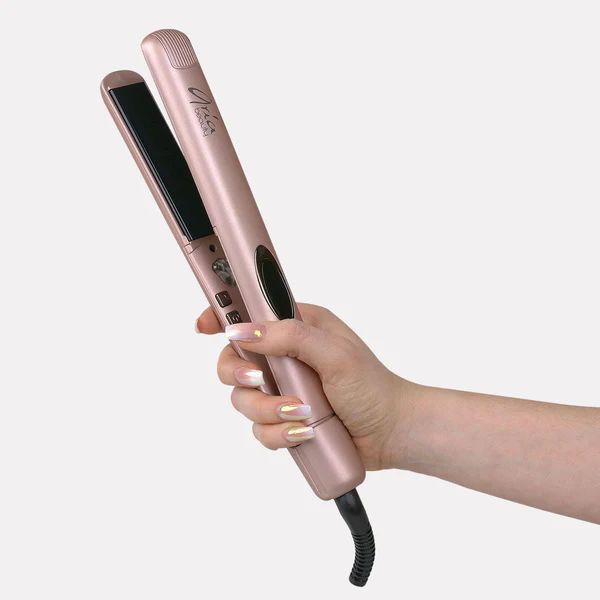 Bestselling 1” Rose Gold Infrared Ceramic Hair Straightener | Aria Beauty