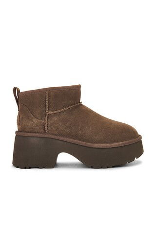 UGG Classic Ultra Mini New Heights Boot in Hickory from Revolve.com | Revolve Clothing (Global)