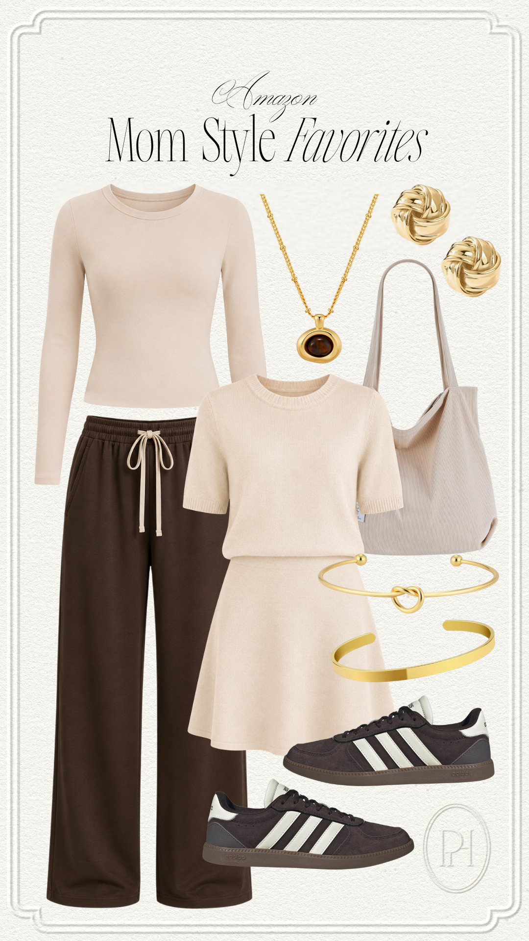 Must have mom looks for fall from Amazon!

Comfy style, comfy fashion, comfy looks, comfortable outfit, knit set, matching skirt and top, neutral fashion, neutral looks, neutral outfit, neutral style, fall fashion, fall style, fall looks, fall outfit, matching set, loungewear set, brown pants, lounge pants, tan top, long sleeve tee, long sleeve top, gold jewelry, bangle bracelet, gold bracelets, tote bag, brown sneakers, Adidas sneakers, pendant necklace, gold necklace, casual look, casual style, casual outfit, mom style, mom looks, mom fashion, mom outfit 

 #LTKgrwm #LTKootd #LTKmomlife
