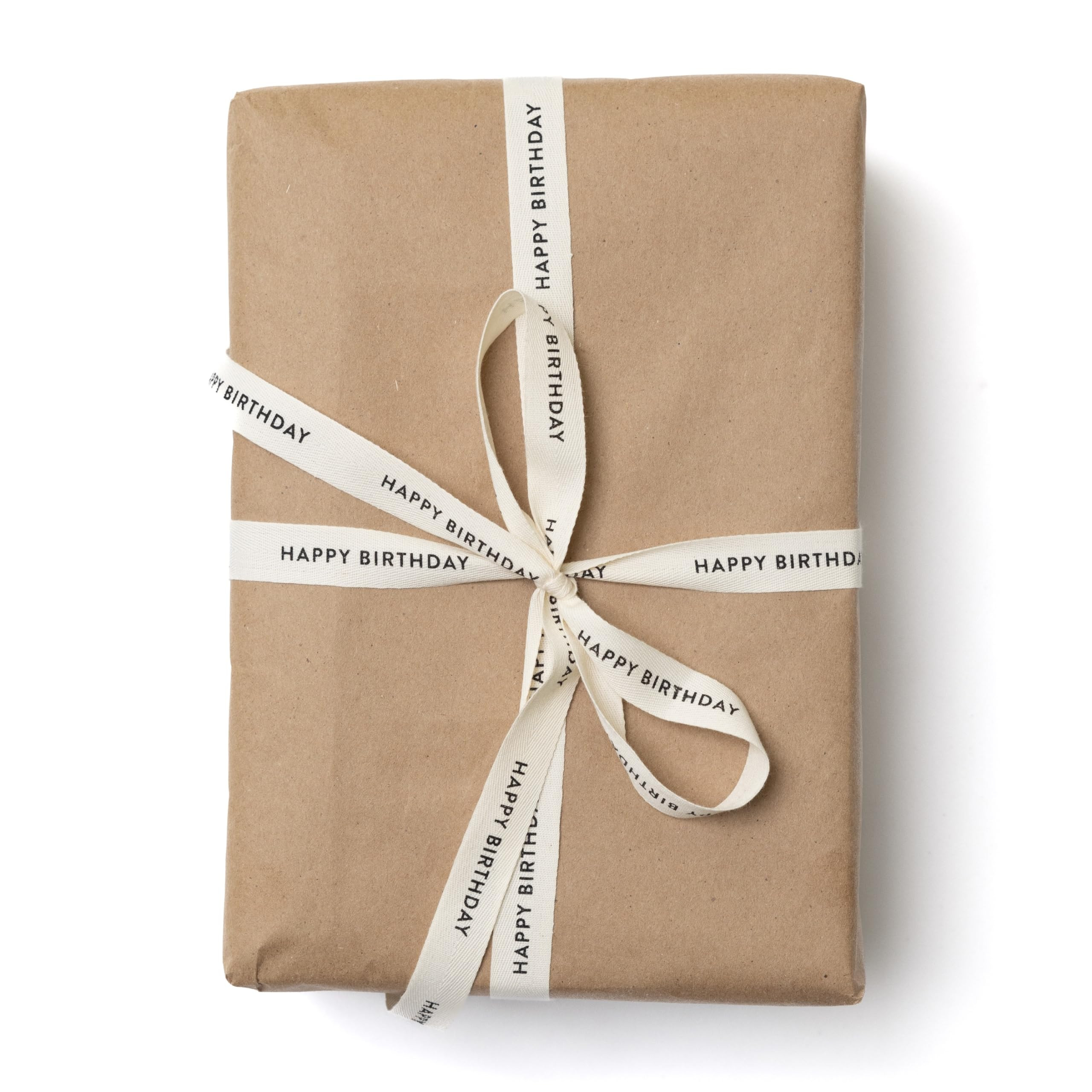 Happy Birthday, Cotton Herringbone Custom Ribbon Natural 5/8 inch x 10 Yards | Amazon (US)