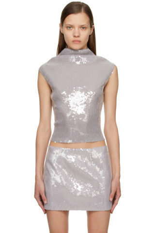 Silver Luna Turtleneck | SSENSE