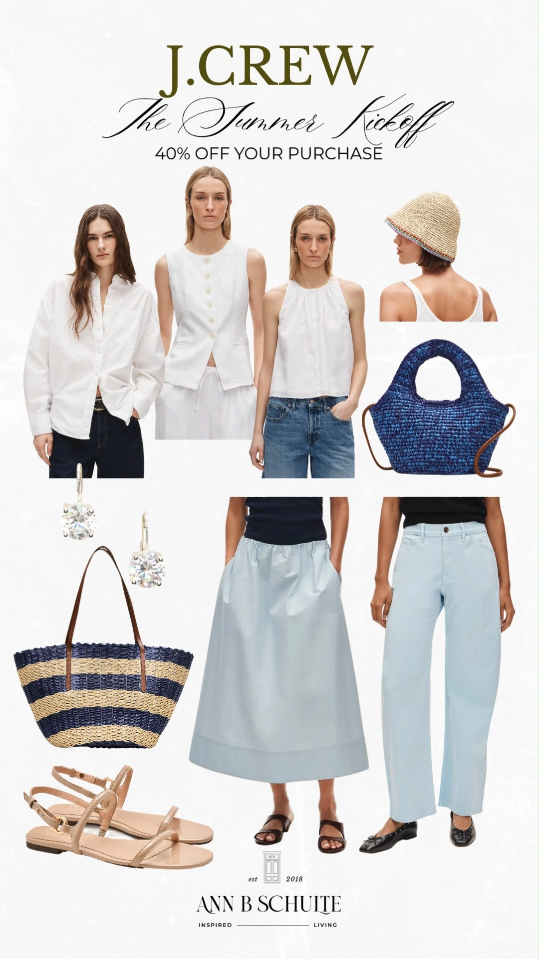 J.Crew summer kickoff just made warm weather dressing way more fun with 40% off everything from breezy linen to polished staples. ☀️🛍️🌴 #JcrewStyle #SummerFashion #LinenLooks #VacationOutfits #ClassicStyle #PreppyFashion #SummerWardrobe #CasualChic #WeekendStyle #LTKsale 

 #LTKootd #LTKSaleAlert