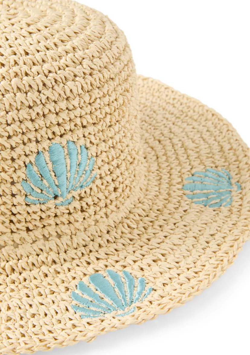 Embroidered Crochet Bucket Hat | Belk