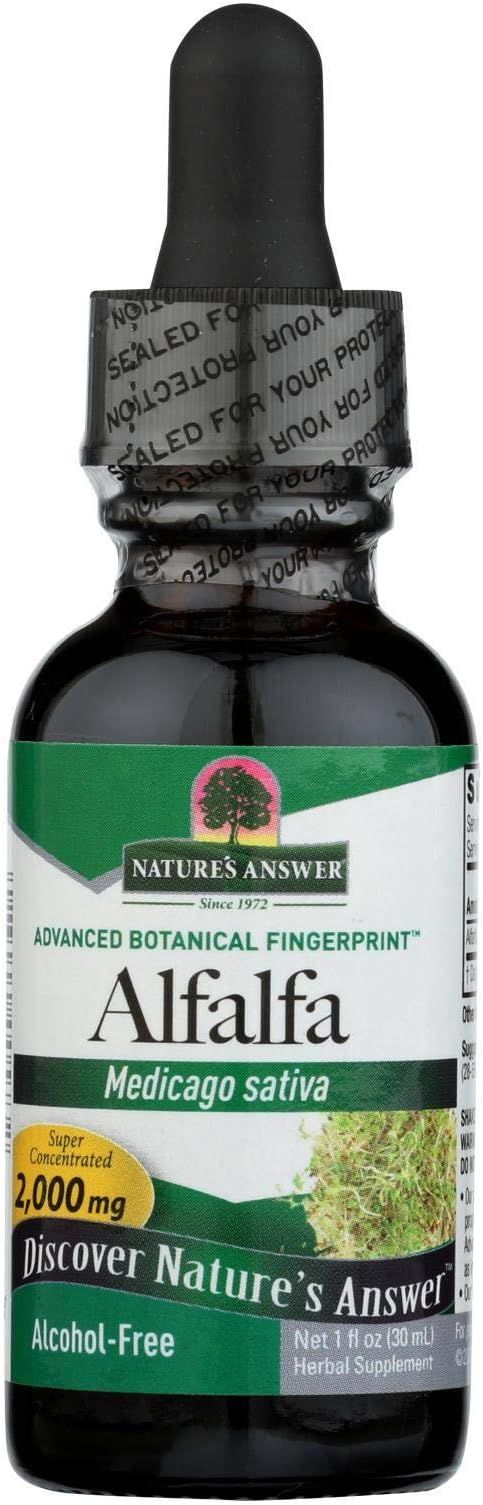 Nature's Answer Alcohol-Free Alfalfa Herb Extract, 1-Fluid Ounce Supports Immune System, Blood, D... | Amazon (US)