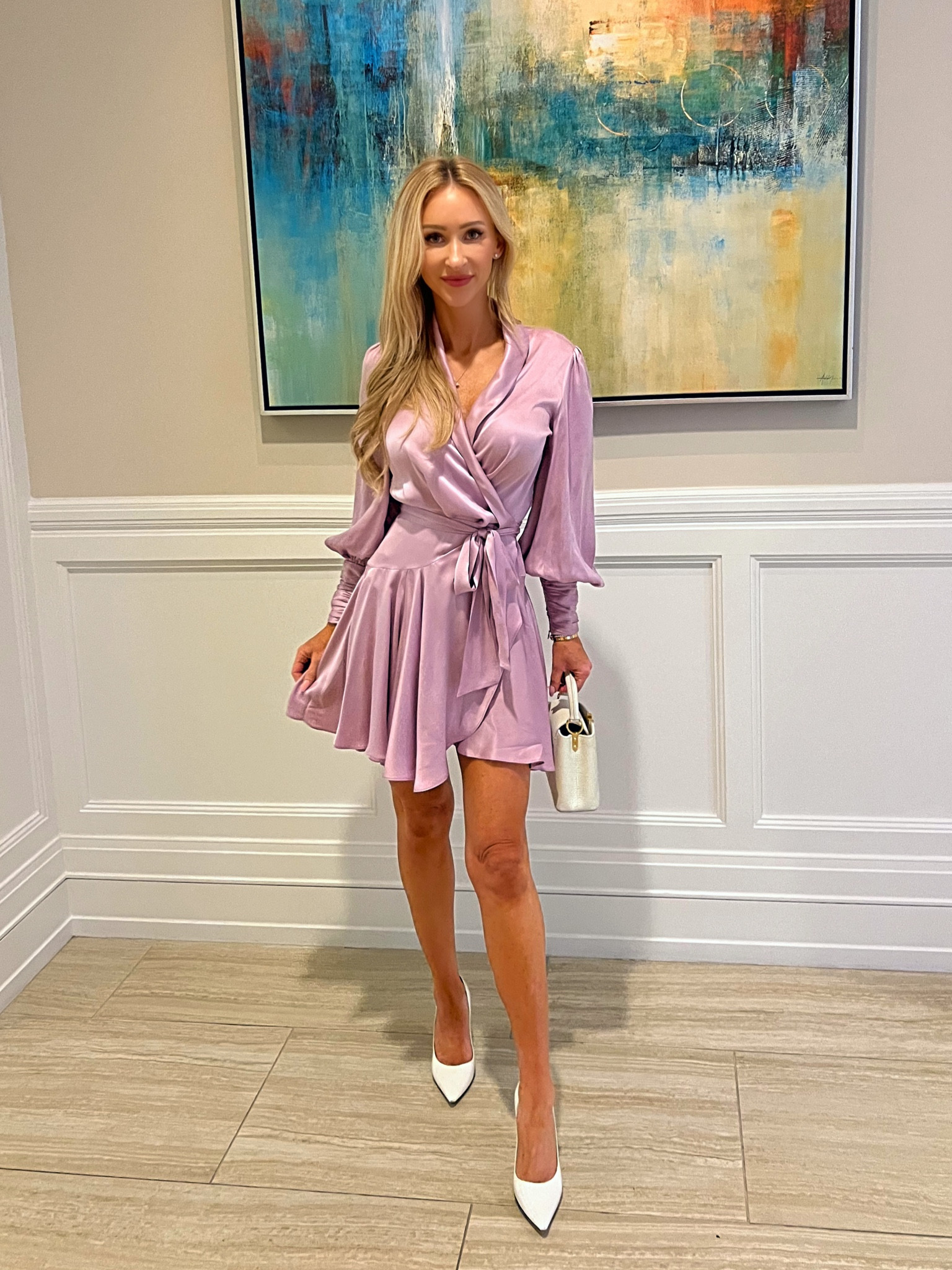 Wedding guest dress especially great for spring and summer! I wore this light purple silk wrap dress to a charity luncheon last weekend and received so many compliments. Absolutely gorgeous dress style and comes in other colors. Wearing 0/XS

Wedding guest
Zimmermann 
Silk wrap dress 
Elegant 
Classy style 
Linked affordable options from Amazon and Lulu’s 


#LTKwedding #LTKparties #LTKstyletip