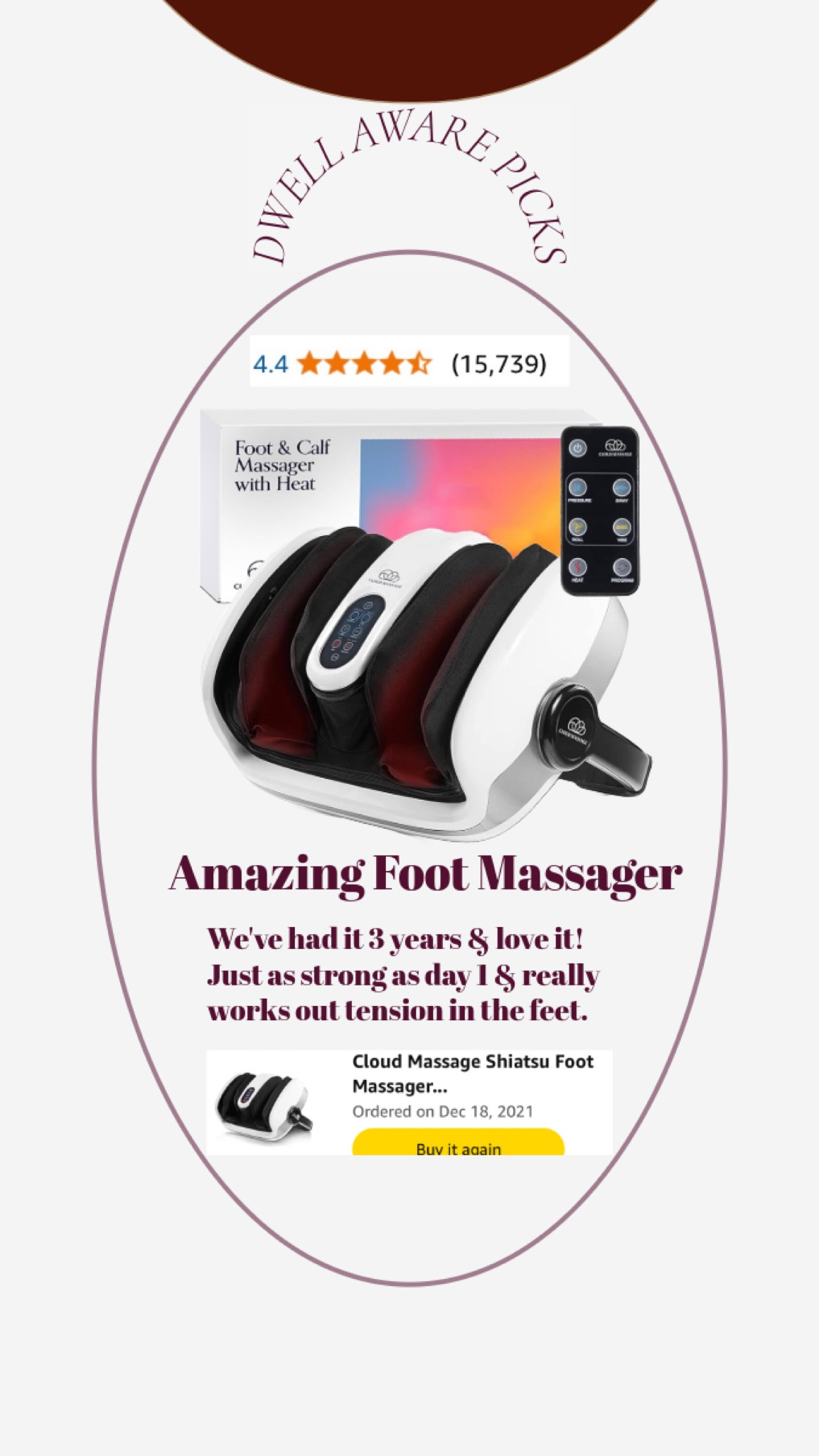 Had this foot massager 3 years and still love it so much! We can’t even use the strongest setting because it is so strong. 😅 Great power, quality design and so relaxing. 

#LTKSaleAlert #LTKWatchNow #LTKActive