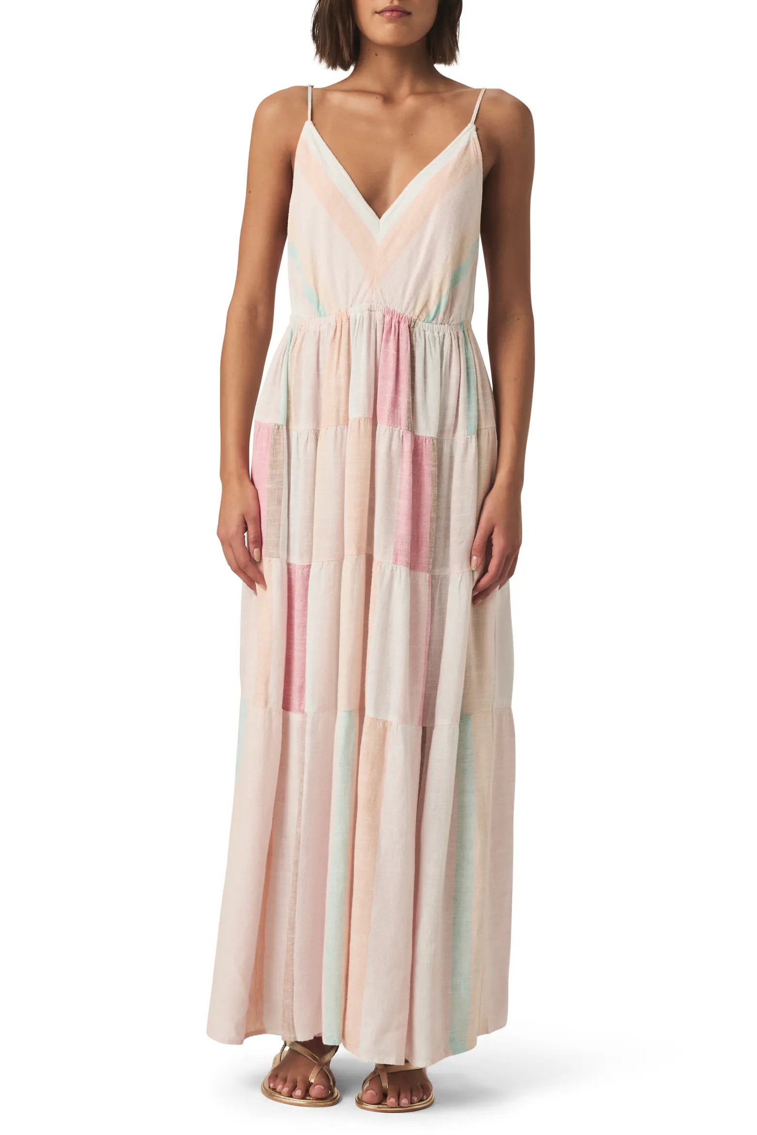 Audriana Stripe Tiered Maxi Dress (Women) | Nordstromrack | Nordstrom Rack