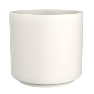 Trendspot 13 in. Matte White Cylinder Ceramic Planter CR11502N-13W - The Home Depot | The Home Depot