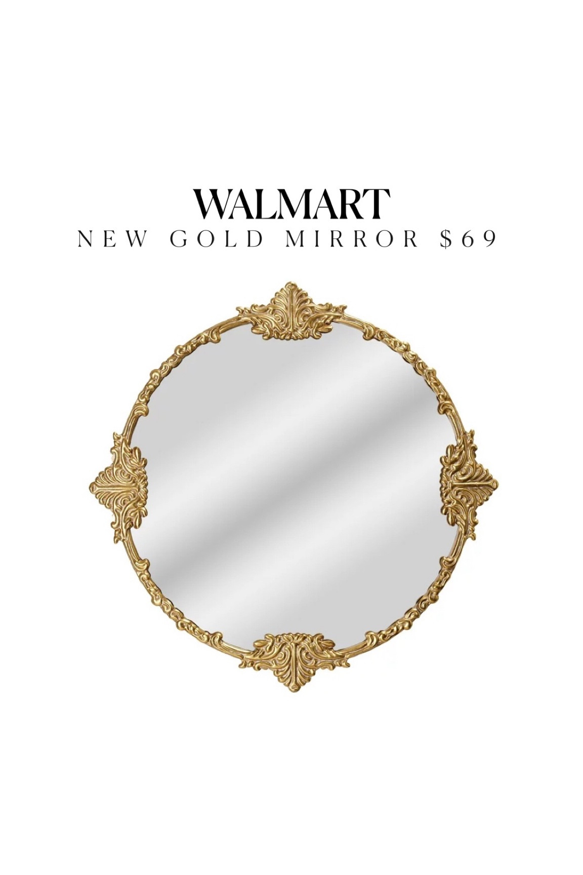 New gold mirror perfect for layering! 🌟 Walmart new arrivals beautiful mirror ornate mirror glam decor fireplace mirror entryway bathroom gold decor fall decor anthropologie look for less mirror dupe 

#LTKstyletip #LTKhome #LTKsalealert