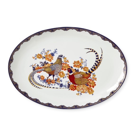 Fleur Coupe Oval Serving Platter | Williams-Sonoma