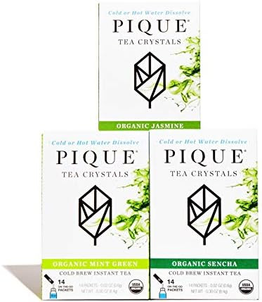 Pique Organic Sencha Tea Crystals - Supports Immunity, Energy - 14 Single Serve Sticks (Pack of 1... | Amazon (US)