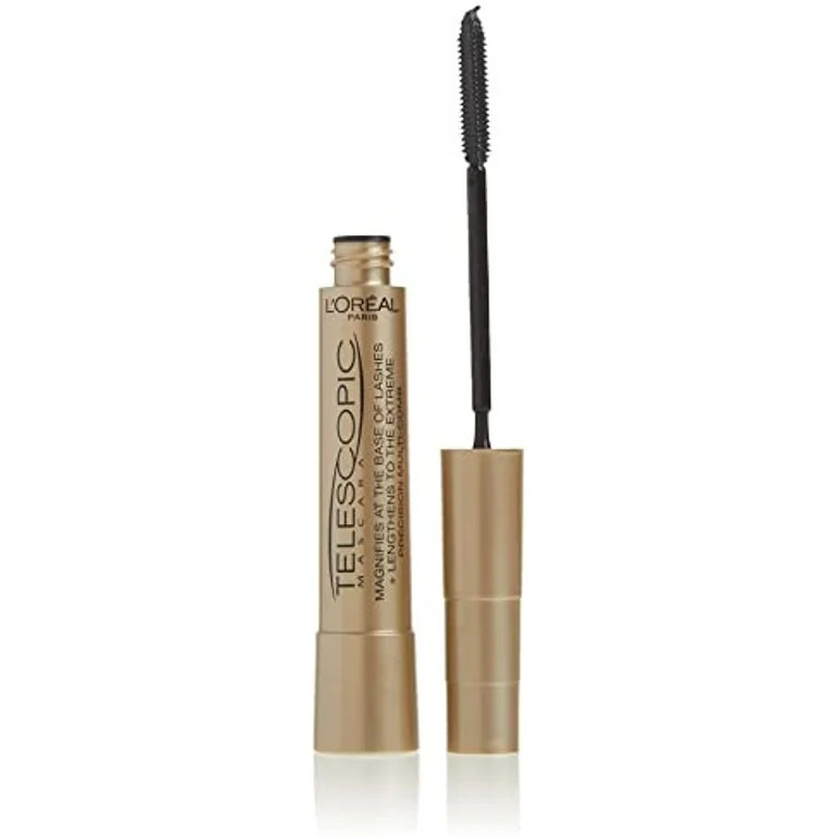 Loreal Paris Makeup Telescopic Original Lengthening Mascara, Blackest Black, 0.27 Fl Oz (1 Count) | Walmart (US)
