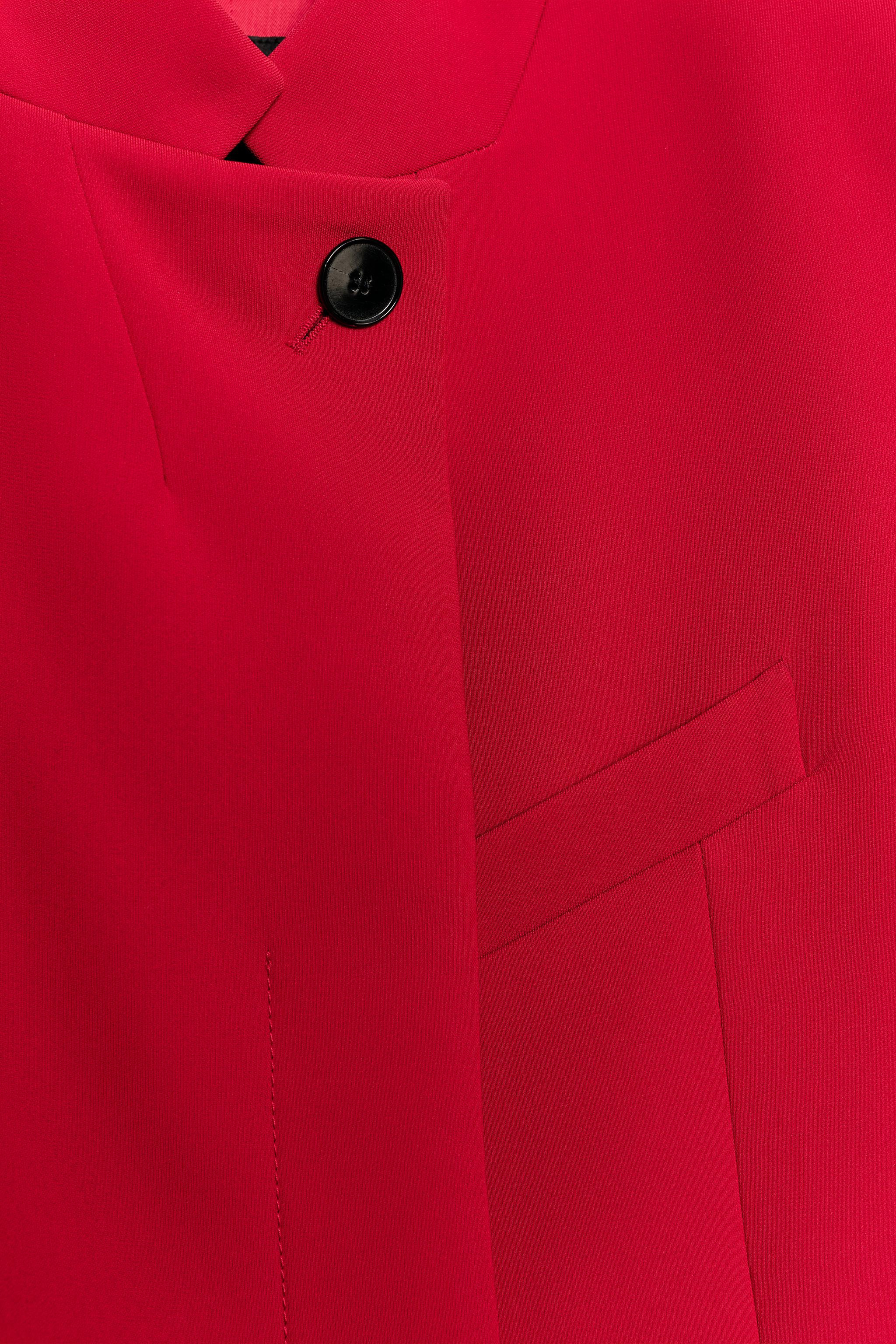 CROPPED SHORT SLEEVE BLAZER ZW COLLECTION | Zara UK