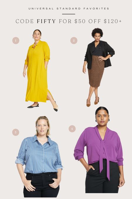 Site wide coupon at the most size inclusive brand! Use code FIFTY for $50 off $120+. Sizes 00-40, many colors in these items and more. The suiting is especially stunning. Plus size sale  

#LTKover40 #LTKSale #LTKcurves