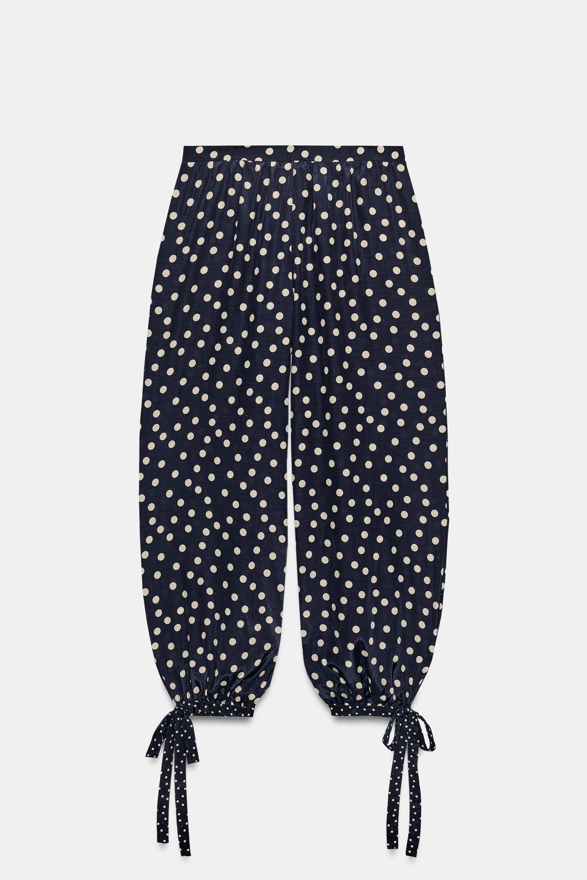 ZW COLLECTION POLKA DOT BALLOON PANTS | Zara US