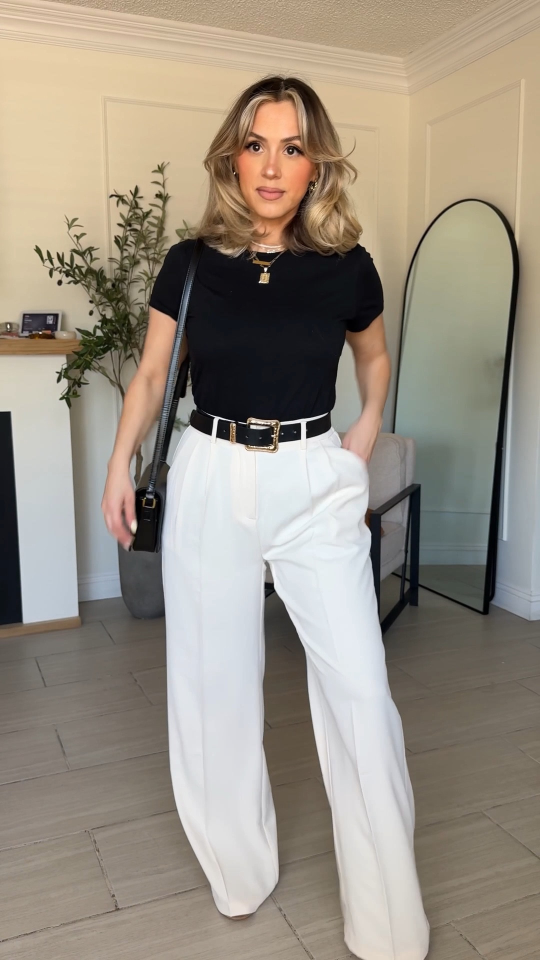 Office outfit formula for my corporate girlies 😍

✔️ the trousers are from the same brand, same size just different color. The first ones are in BEIGE the second ones are in LIGHT GREY. | I'm wearing them in SMALL LONG THIN (I'm 5'2) and I can wear them comfortably with a 3 inch heel or sneakers. 

✔️ I promise you that these crewneck T-shirts are not like the rest. These are good quality very nice T-shirts that look very professional. They're not vintagey they're not very thin. They are a nice crisp quality.. 

Follow my LTK @ImLola on the @shop.LTK app to view this post and get my exclusive app-only content!

#liketkit #LTKWorkwear #LTKootd #LTKgrwm
@shop.ltk
https://liketk.it/5WHi5 

#LTKootd #LTKWorkwear #LTKPetite