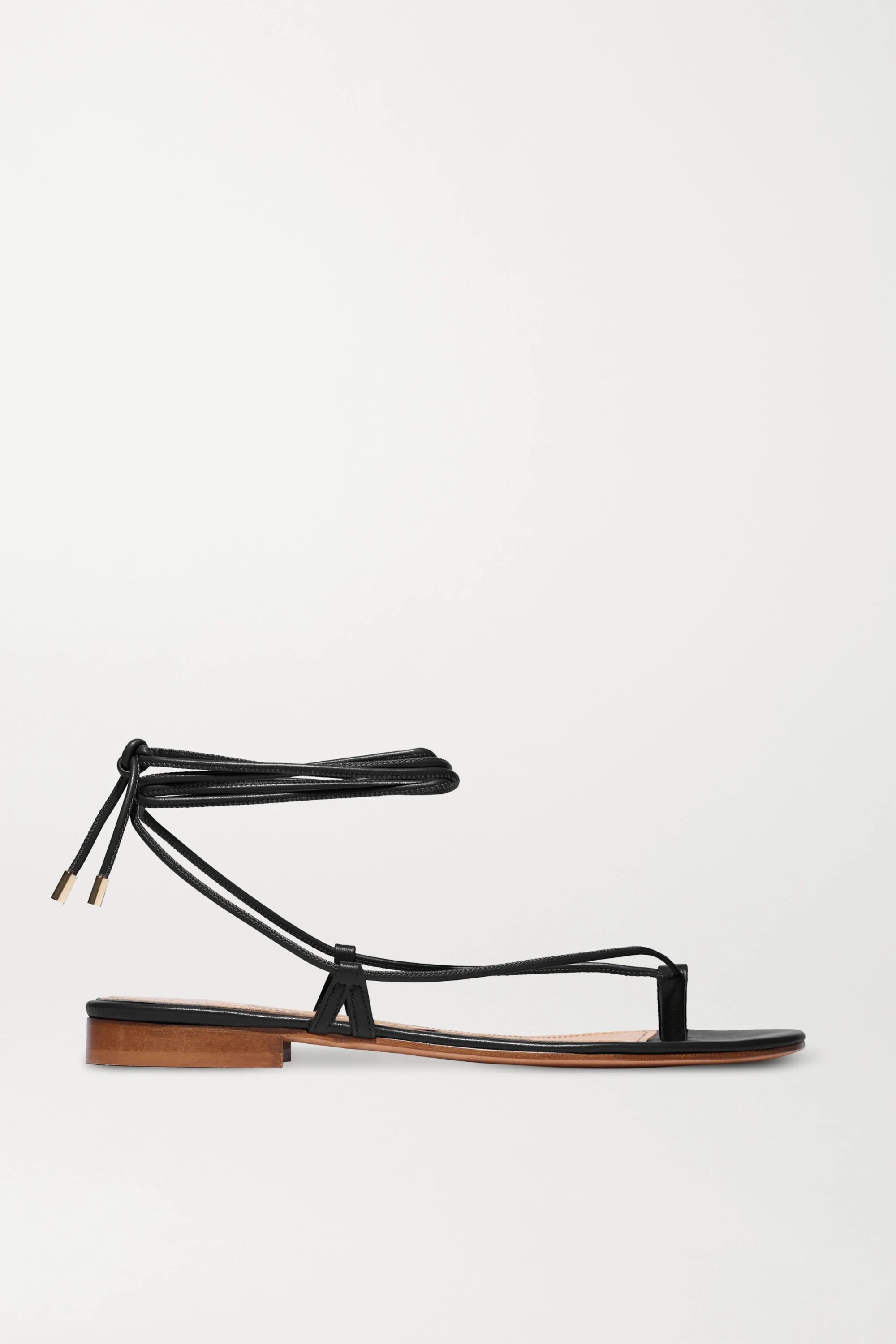 Black Ava leather sandals | Emme Parsons | NET-A-PORTER | NET-A-PORTER (UK & EU)