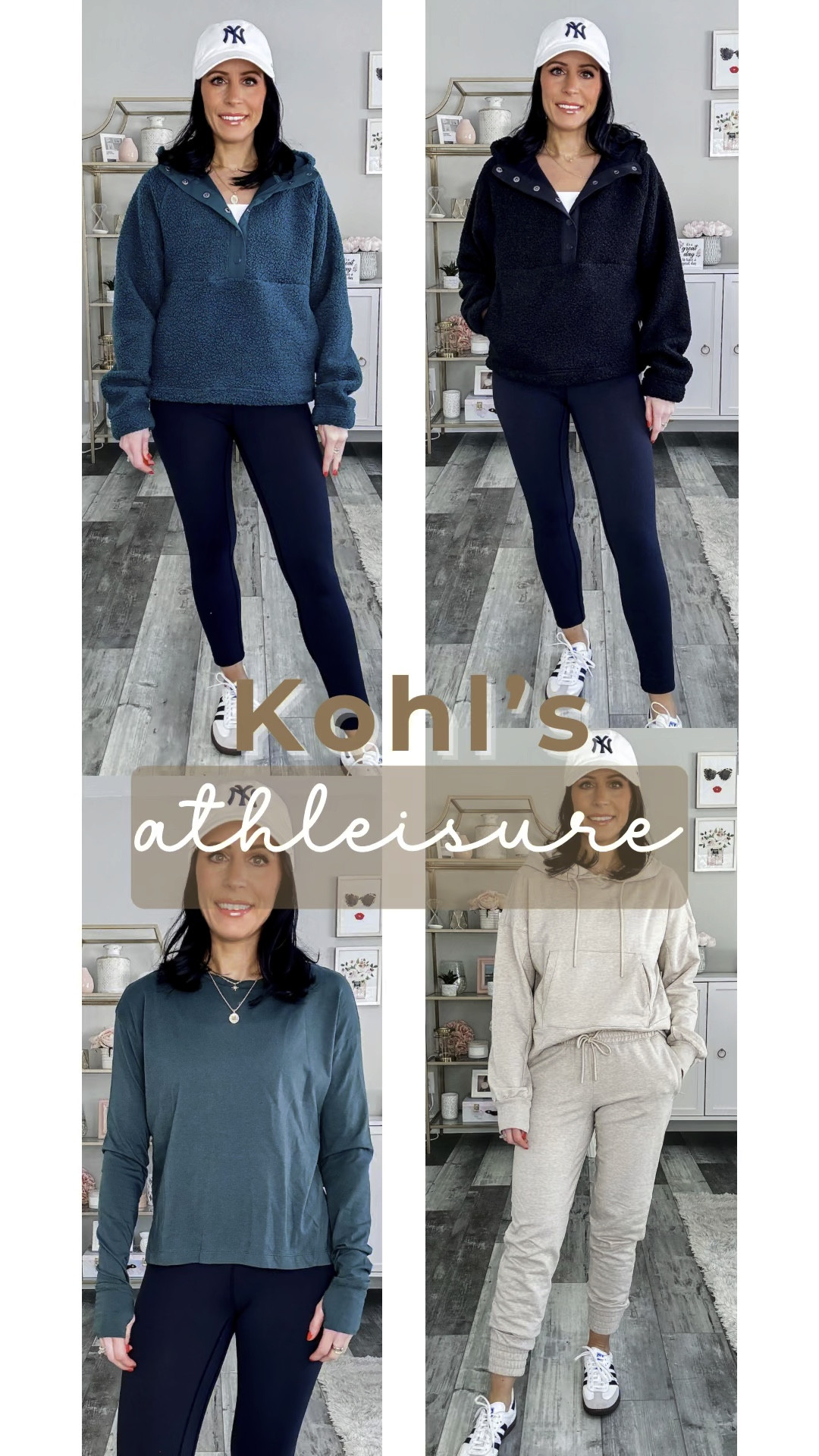 Kohl’s athleisure haul! All pieces are so soft and cozy!  Loving the zipper pockets on the sweatshirt/pants outfit! 

Wearing size small in tan hooded sweatshirt and an XS in the rest. All fit TTS. 


#LTKfitness #LTKfindsunder50 #LTKSeasonal