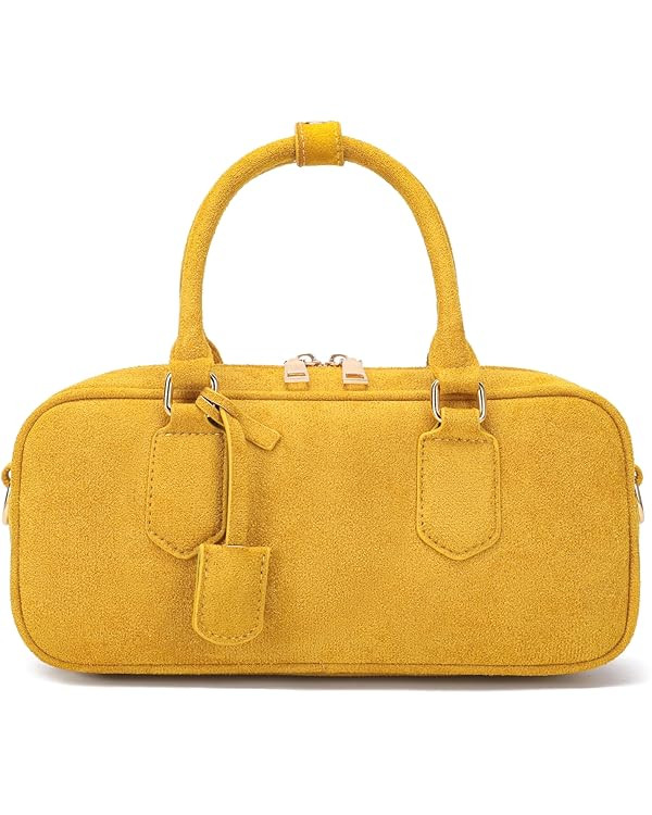 JOLLQUE Suede Crossbody Bag for Women,Autumn Winter Handbags Purse,Fashion Small Designer Shoulde... | Amazon (US)