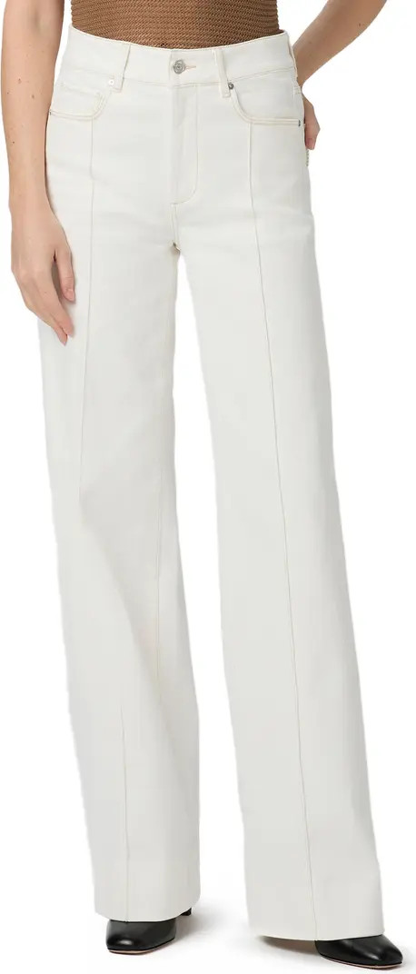 PAIGE Sasha Pintuck High Waist Wide Leg Jeans | Nordstromrack | Nordstrom Rack