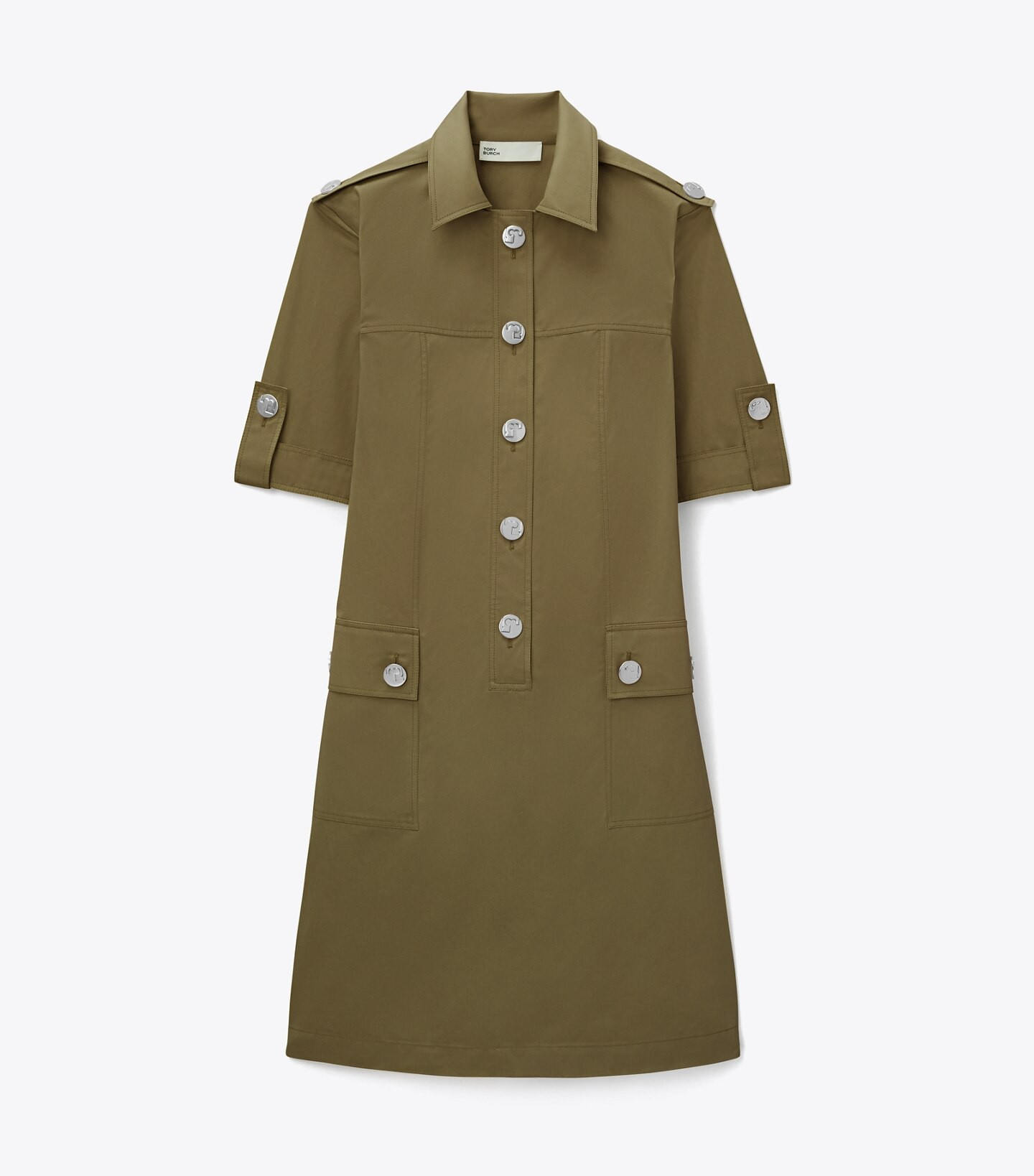 COTTON POPLIN SAFARI DRESS | Tory Burch (US)