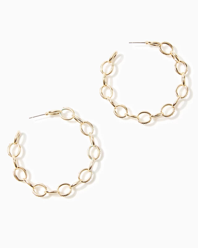 Island Link Hoop Earrings | Lilly Pulitzer