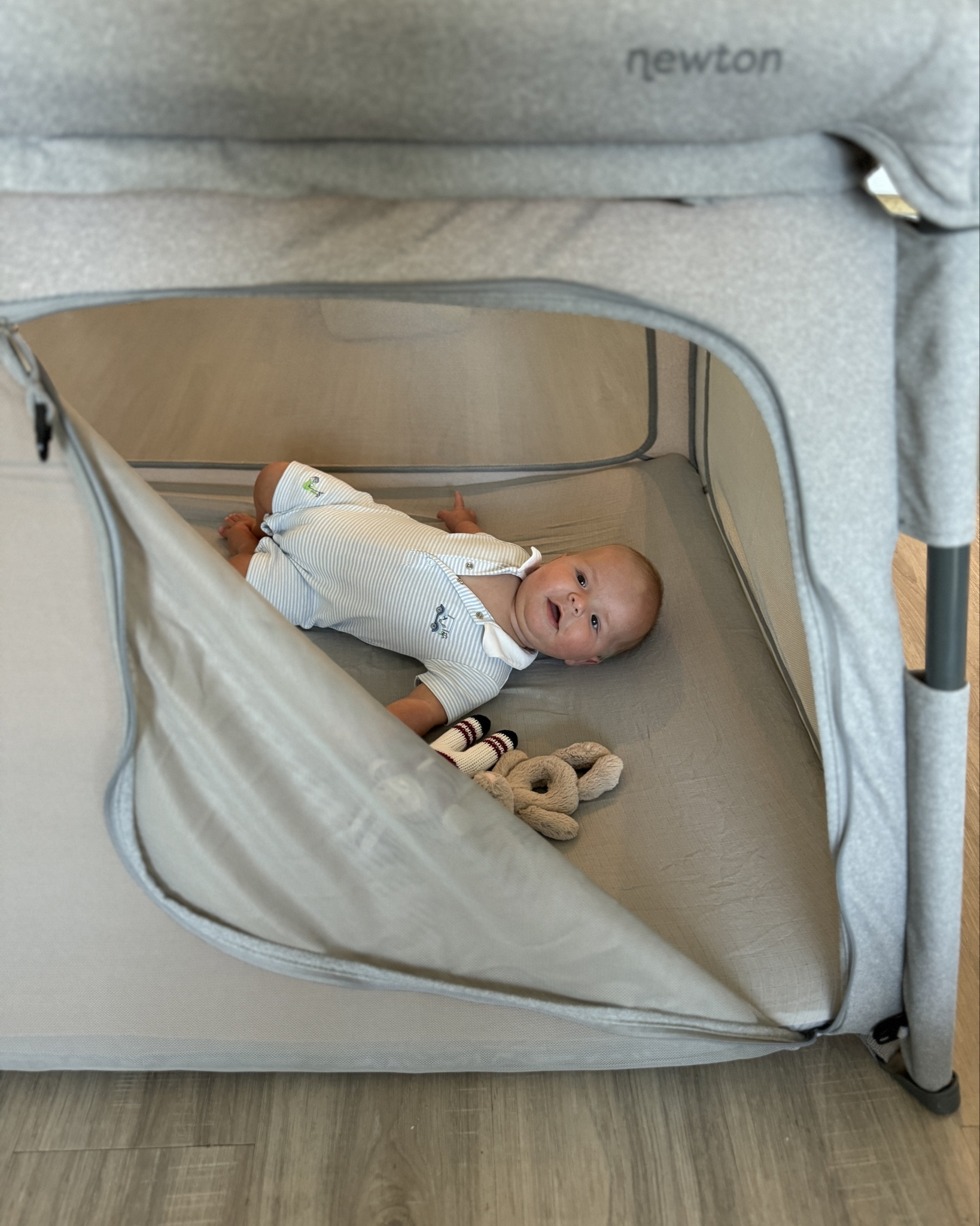 Baby- loving our new newton pack and play since he outgrew his halo. Even my 6’3” husband can fit 🤣

#LTKBaby #LTKVideo #LTKBump