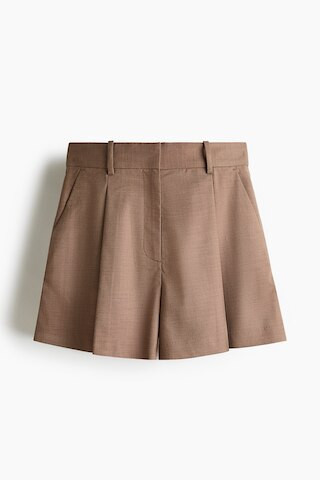 H & M - Pleat-Front Shorts - Beige | H&M (US + CA)