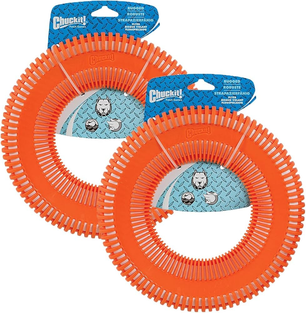 Chuckit! Rugged Flyer Dog Toy, Large (2 Pack) | Amazon (US)