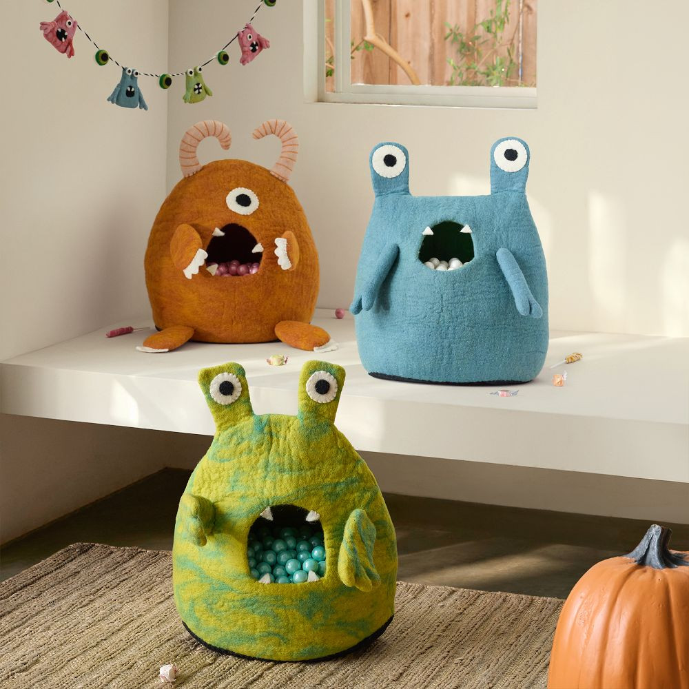 Halloween Felt Monster Candy Bowl | West Elm (US)