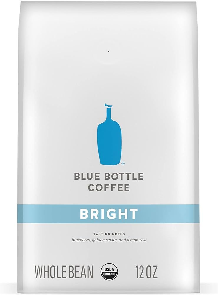 Blue Bottle Whole Bean Organic Coffee, Bright, Light Roast, 12 Ounce Bag (Pack of 1) | Amazon (US)