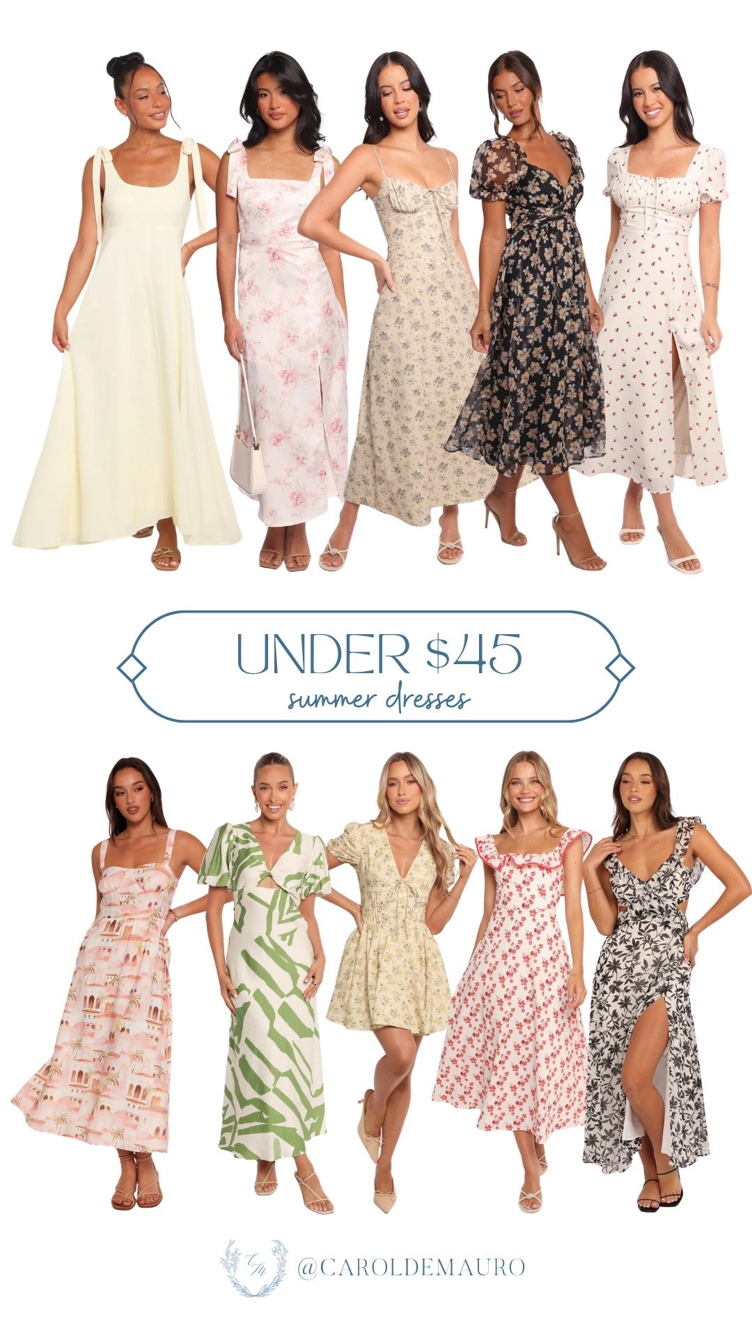 summer dresses, affordable outfit, midi dresses, printed dresses, feminine fashion, petite style, dresses under $45, vacation look, everyday wear, resort dress, petal & pup dresses

#LTKootd #LTKPetite #LTKU