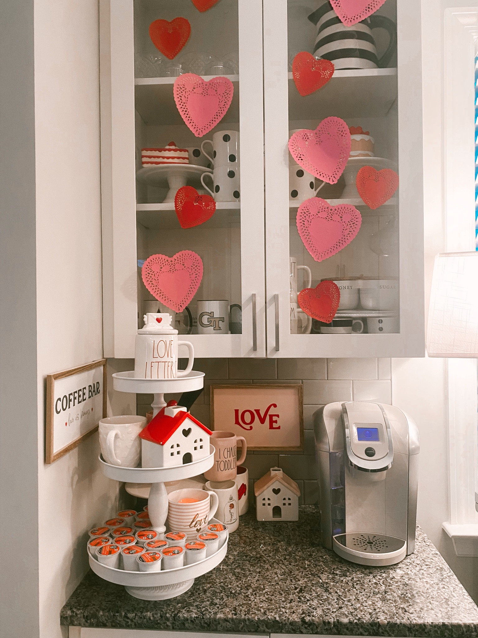 Valentine's Day home decor inspo; Valentine's Day coffee bar decor! 

#LTKFind #LTKhome #LTKSeasonal